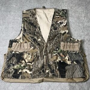 Quail‎ Unlimited Dove Hunter Game Vest Tree Camo Size XL  Game Pockets